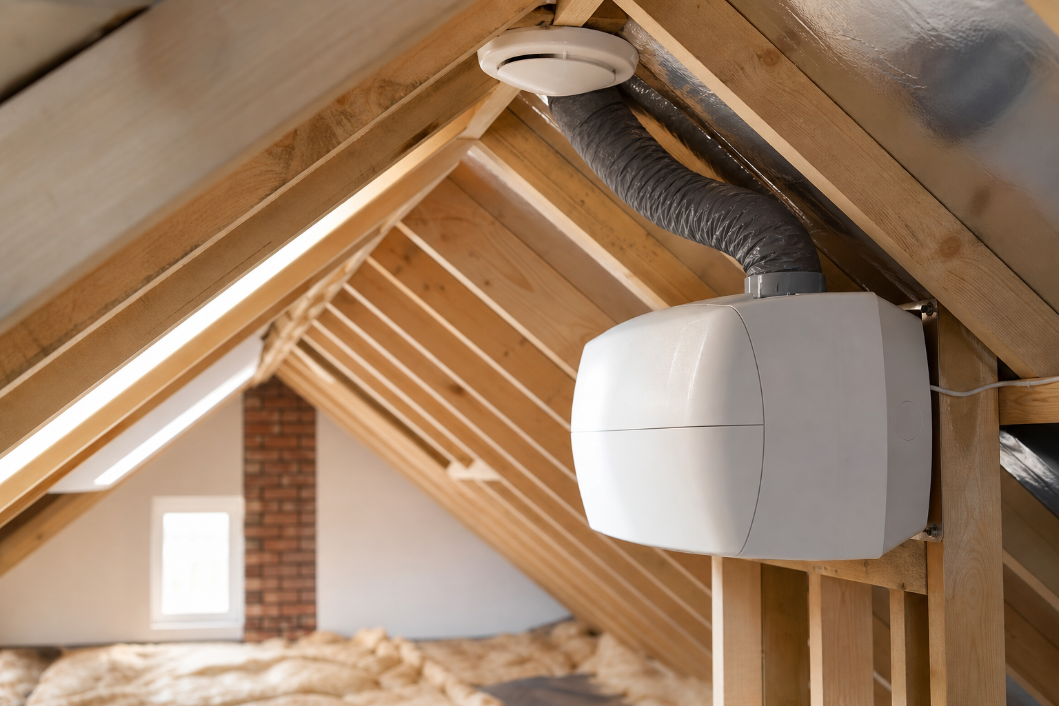 Professional PIV System Installation inside a clean loft in Northern Ireland